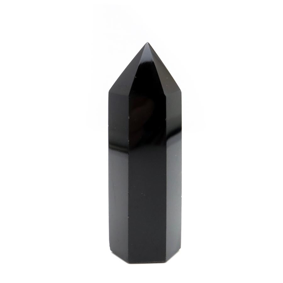 Morion Black Quartz Hexagonal Pillar Point Made in Shandong Province Purification Amulet Natural Stone Power Stone Height 50-60mm Free Shipping by Mail Randomly Shipped 